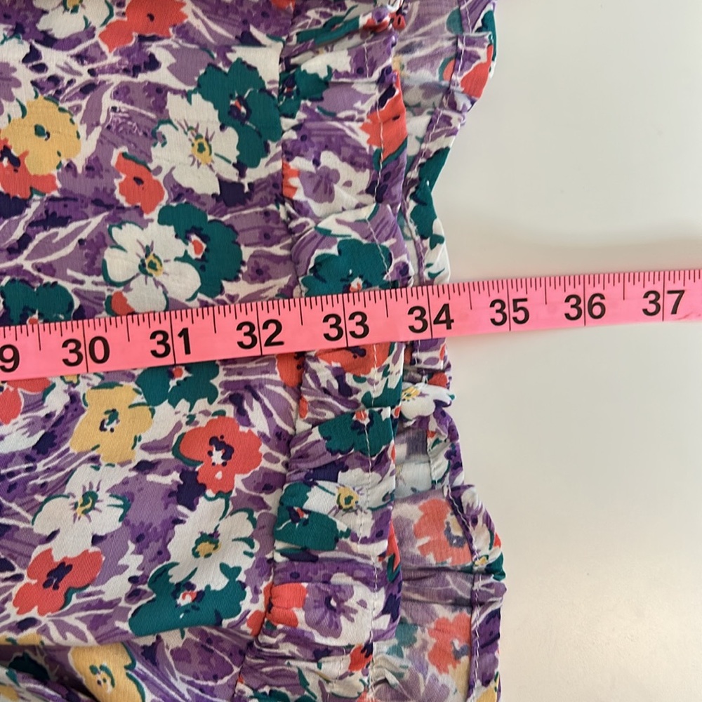 Faithfull the Brand Mid Summer Floral Crepe Mini Dress Size Small - Picture 8 of 10
